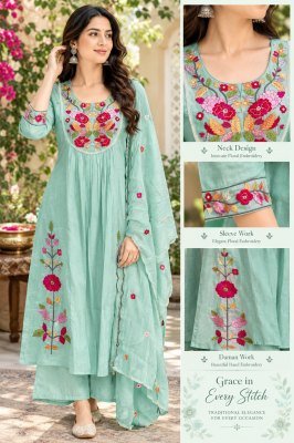 Premium Pure Mul Chanderi  Kurti Palazzo Dupatta Set with Latkans Size wise Combo Set
