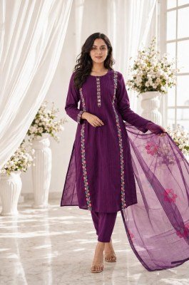 Premium Traditional Cotton 3-Piece Straight Kurta Suit – Pintex, Mirror & Moti Work 