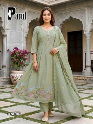 Premnath Parul Mal Chanderi Flair Kurti Pant with Full Cutwork Dupatta Set kurti pant with dupatta Catalogs