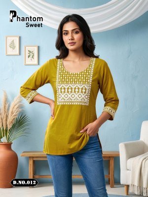 Premnath Phantom Sweet Cotton Dhabu Office Wear Tops Collection kurtis catalogs