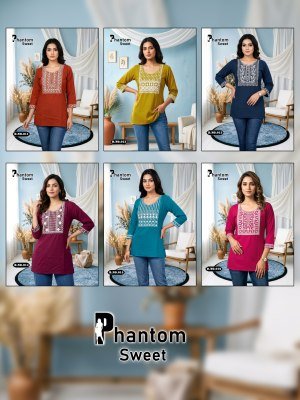 Premnath Phantom Sweet Cotton Dhabu Office Wear Tops Collection kurtis catalogs