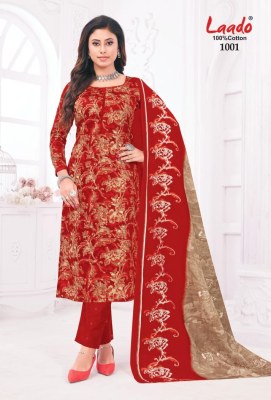 Princess vol 1 by Laado exclusive pure cotton printed unstitched dress material catalogue at affordable rate salwar kameez catalogs
