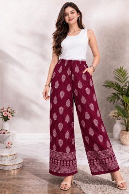 Printed Pleated Palazzo – Heavy Lycra Stretchable Palazzo Pants bottom wear