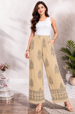 Printed Pleated Palazzo – Heavy Lycra Stretchable Palazzo Pants bottom wear