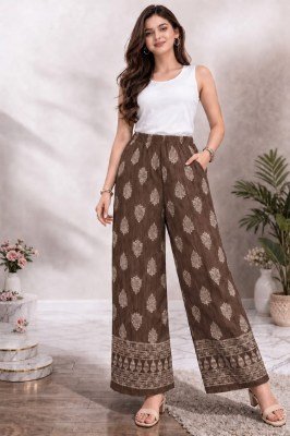 Printed Pleated Palazzo – Heavy Lycra Stretchable Palazzo Pants bottom wear
