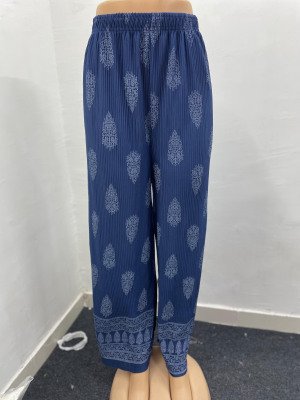 Printed Pleated Palazzo – Heavy Lycra Stretchable Palazzo Pants bottom wear