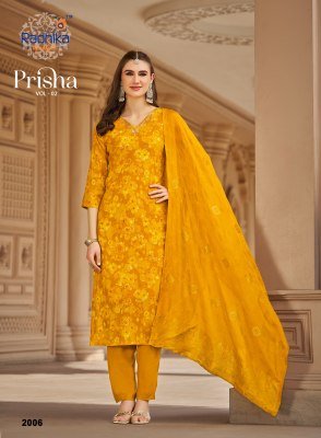 Prisha Vol 2 by Radhika Milano Print Handwork Suit with Jacquard Dupatta readymade suit catalogs