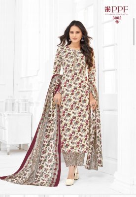 Prisha Vol 3 by PPF unstitched pure cotton printed dress material catalogue at amaviexpo salwar kameez catalogs