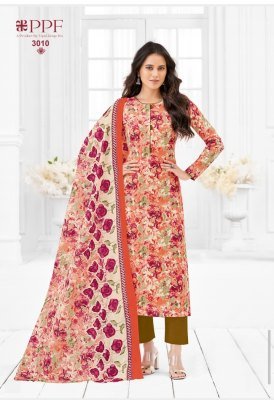 Prisha Vol 3 by PPF unstitched pure cotton printed dress material catalogue at amaviexpo salwar kameez catalogs