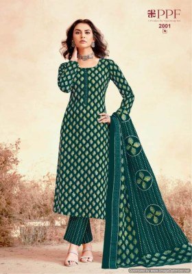 Prisha vol 2 by PPF pure cotton kurti pant and dupatta catalogue at affordable rate readymade suit catalogs