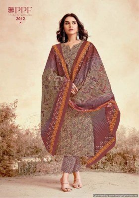 Prisha vol 2 by PPF pure cotton kurti pant and dupatta catalogue at affordable rate readymade suit catalogs