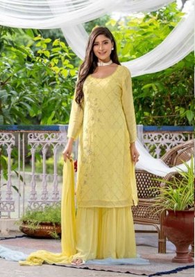 Psyna Nazakat Festive wear Beautiful Georgette Suits With Sharara Set  Kurti catalogue wholesaler   