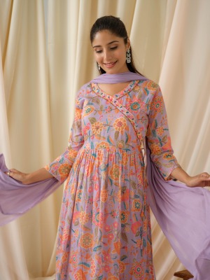 Psyna present Design no 2154 pure mal mal printed flared kurti pant and dupatta catalogue at low rate readymade suit catalogs