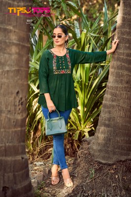 Puply vol 15 by Tips and tops Heavy Reyon Slub Embroidered western wear collection in amavi exppo western wear catalogs