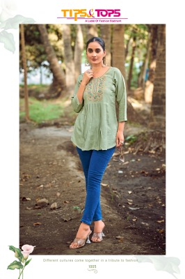 Puply vol 15 by Tips and tops Heavy Reyon Slub Embroidered western wear collection in amavi exppo western wear catalogs