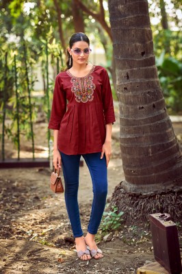 Puply vol 15 by Tips and tops Heavy Reyon Slub Embroidered western wear collection in amavi exppo western wear catalogs