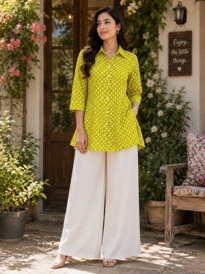 Pure Cotton Bandhani Print Short Kurti Palazzo Set with Pocket wholesale catalogs