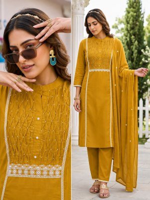 Pure Cotton Collection D.No. 1846, 1847, 1848 – with Embroidered Dupatta Size wise Combo Set