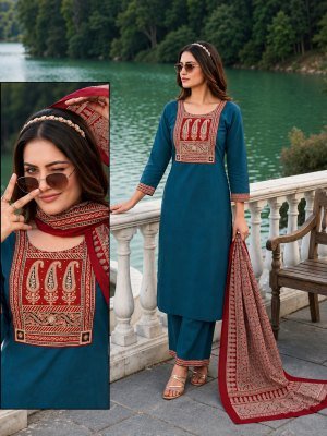 Pure Cotton Collection D.No. 1865 to 1869 3 Piece Set Size wise Combo Set