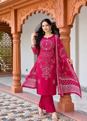 Pure Cotton Embroidery Work 3-Piece Kurti Bottom Dupatta Combo Set wholesale catalogs