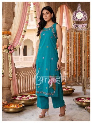 Pure Dabu Cotton 2 Piece Long Kurti Set with Extra Sleeves     kurtis catalogs