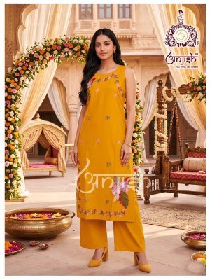 Pure Dabu Cotton 2 Piece Long Kurti Set with Extra Sleeves     kurtis catalogs