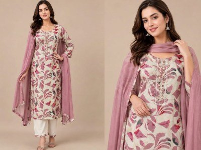 Pure Discharge Rayon Foil Kurti Pant with Dupatta Set with Heavy Handwork kurti pant with dupatta Catalogs