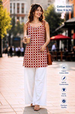 Pure Mul Cotton 60/60 Short Kurti with Strap Dori Short Kurti kurtis catalogs