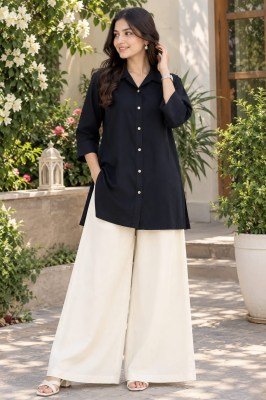 Pure Rayon Soft Cotton Shirt and Palazzo Set Size wise Combo Set
