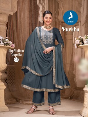Purkha by kaya 3 piece Concept In anarkali suit catalogue at low rate readymade suit catalogs