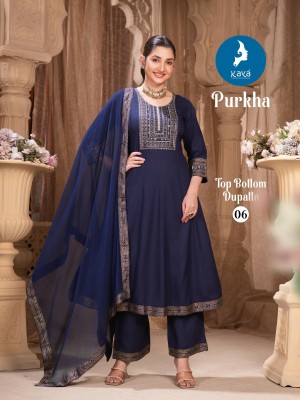 Purkha by kaya 3 piece Concept In anarkali suit catalogue at low rate readymade suit catalogs