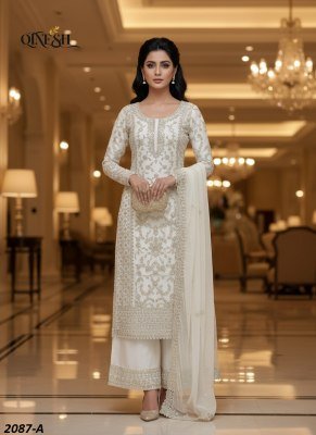 QTNESH 2087 Ready-to-Wear Butterfly Net Embroidered Suit Set with Dupatta readymade suit catalogs