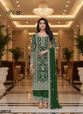 QTNESH 2087 Ready-to-Wear Butterfly Net Embroidered Suit Set with Dupatta readymade suit catalogs