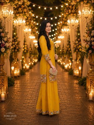 QTNESH Roman Simmar Embroidered Designer Palazzo Suit Set Fancy Palazzo suit catalogue