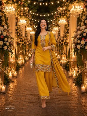 QTNESH Roman Simmar Embroidered Designer Palazzo Suit Set Fancy Palazzo suit catalogue
