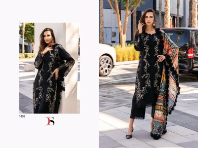 Qalamkar lawn 25 by Deepsy Suits Pure Cotton Heavy Embroidered unstitched suit catalogue at affordable rate salwar kameez catalogs