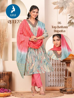 Queen 3 by Kaya chanderi modal print unstitched dress material catalogue salwar kameez catalogs
