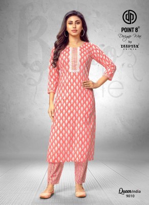 Queen India Vol 9 by Deeptex Pure Cotton Embroidered Kurti Catalogue at Affordable rate kurtis catalogs