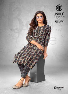Queen India Vol 9 by Deeptex Pure Cotton Embroidered Kurti Catalogue at Affordable rate kurtis catalogs