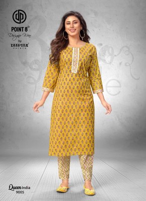 Queen India Vol 9 by Deeptex Pure Cotton Embroidered Kurti Catalogue at Affordable rate kurtis catalogs