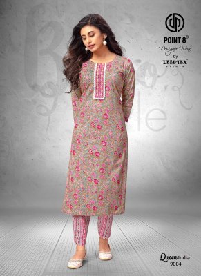 Queen India Vol 9 by Deeptex Pure Cotton Embroidered Kurti Catalogue at Affordable rate kurtis catalogs