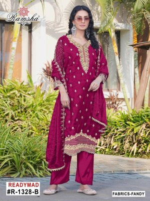 R 1328 NX by Ramsha Fancy with full embroidered pakistani suit collection with low rate  wholesale catalogs