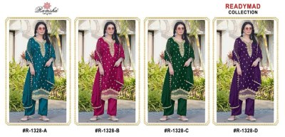 R 1328 NX by Ramsha Fancy with full embroidered pakistani suit collection with low rate  pakistani suit catalogs