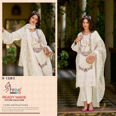 R 1328 by Shree Fab Readymade organza Embroidered Suit catalogue at affordable rate Shree fab