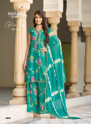 RADHIKA LIFE STYLE Glam Look Vol-4 Milano Silk Palazzo Suit with Dupatta Fancy Palazzo suit catalogue