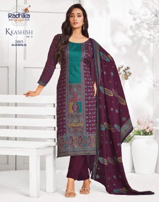 RADHIKA LIFE STYLE KKASHISH Vol-2 Jam Foil Print Kurti Pant Dupatta Set kurti pant with dupatta Catalogs