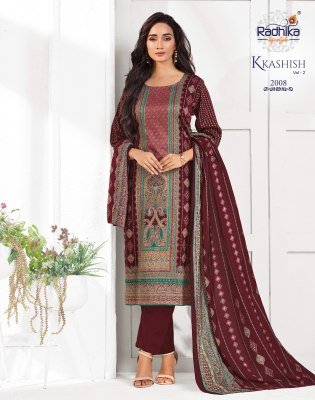 RADHIKA LIFE STYLE KKASHISH Vol-2 Jam Foil Print Kurti Pant Dupatta Set kurti pant with dupatta Catalogs