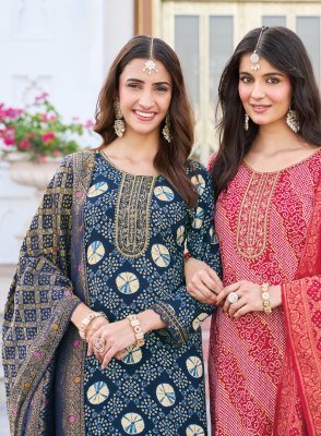 RADHIKA LIFE STYLE SAJNI Vol-7 Rayon Embroidery Kurti Pant Dupatta Set kurti pant with dupatta Catalogs