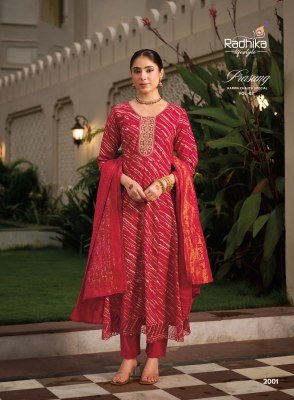 RADHIKA Lifestyle PRASANG Vol-2 Karwa Chauth Special Anarkali Gown 3-Piece Set readymade suit catalogs
