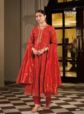 RADHIKA Lifestyle PRASANG Vol-2 Karwa Chauth Special Anarkali Gown 3-Piece Set readymade suit catalogs